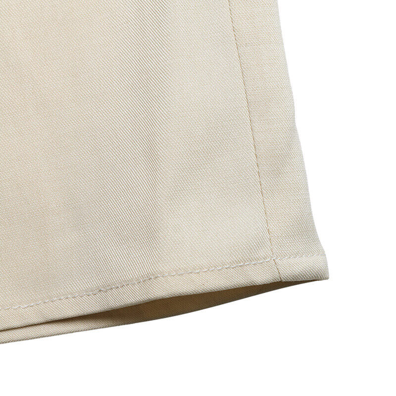 Beige One-Shoulder Ruffle Jumpsuit