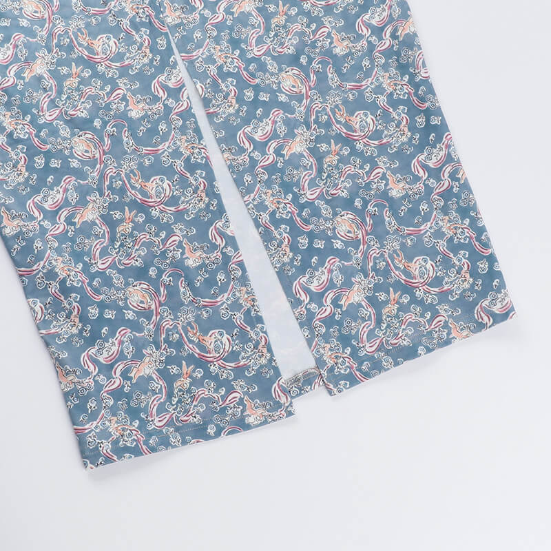 Printed Spaghetti-Strap Cut-Out Maxi Dress