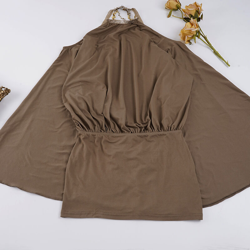 Off-Shoulder Backless Cut-Out Mini Dress