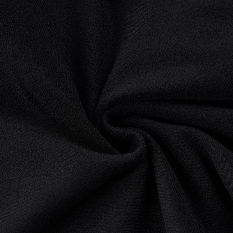 Black Sleeveless Pleated Tennis Dress
