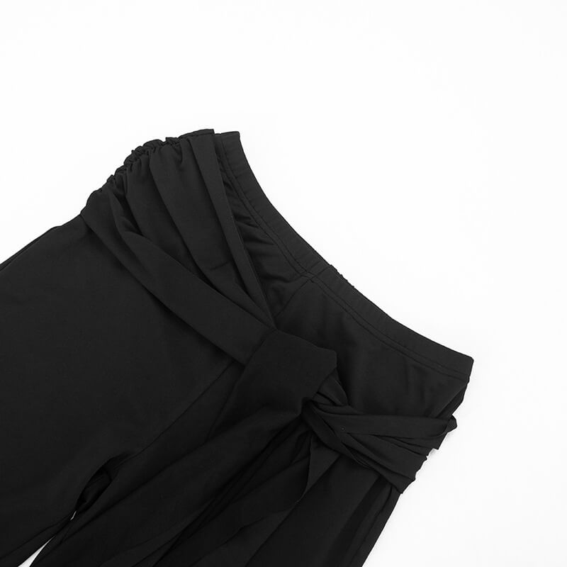 Asymmetric One-Shoulder Cropped Co-ord Set