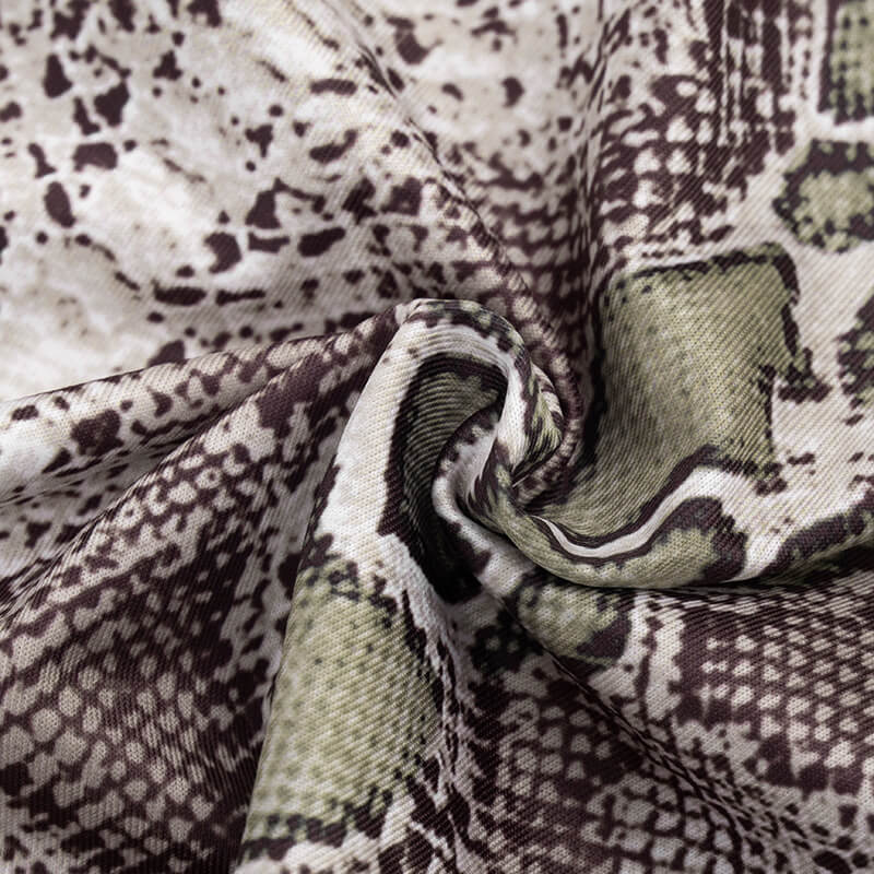 Snake Print Halter Top & Shorts Set