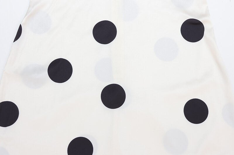 Polka Dot Ruched Strap Maxi Dress